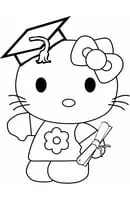 Hello Kitty kleurplaat 25